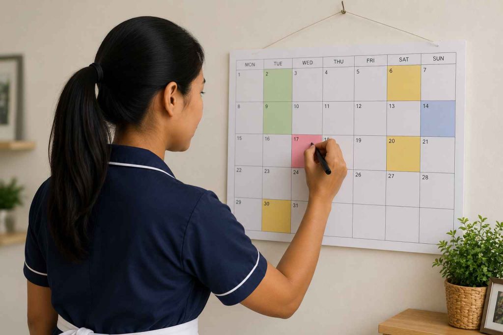 manage your maid’s rest day and public holidays