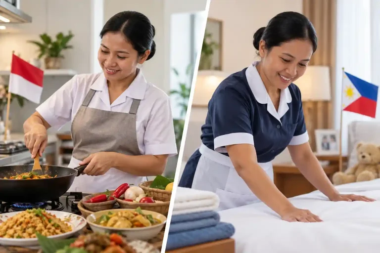 indonesian maid vs filipino maid