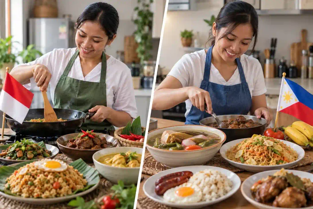 Indonesian maid vs Filipino maid Cuisine
